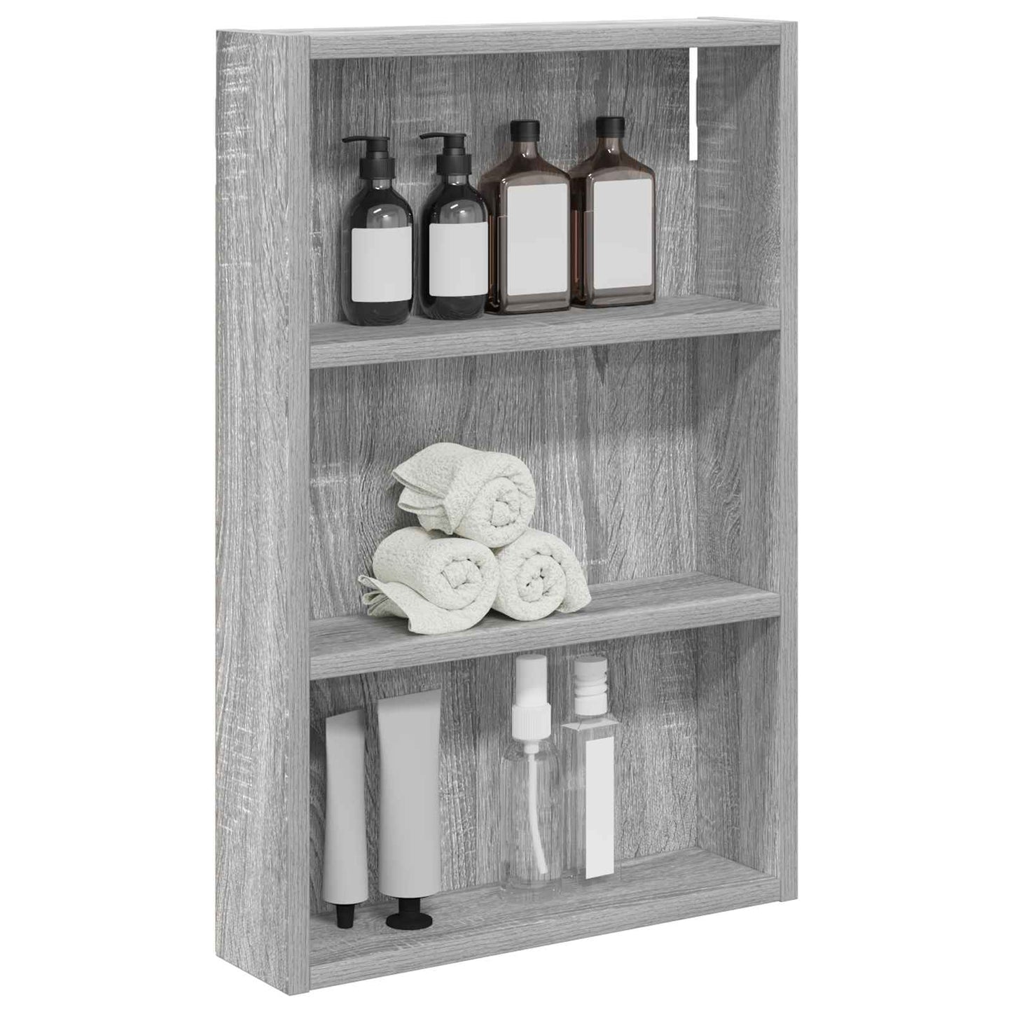 Armadio da bagno a muro Sonoma grigia 40 x 10 x 60,5 cm