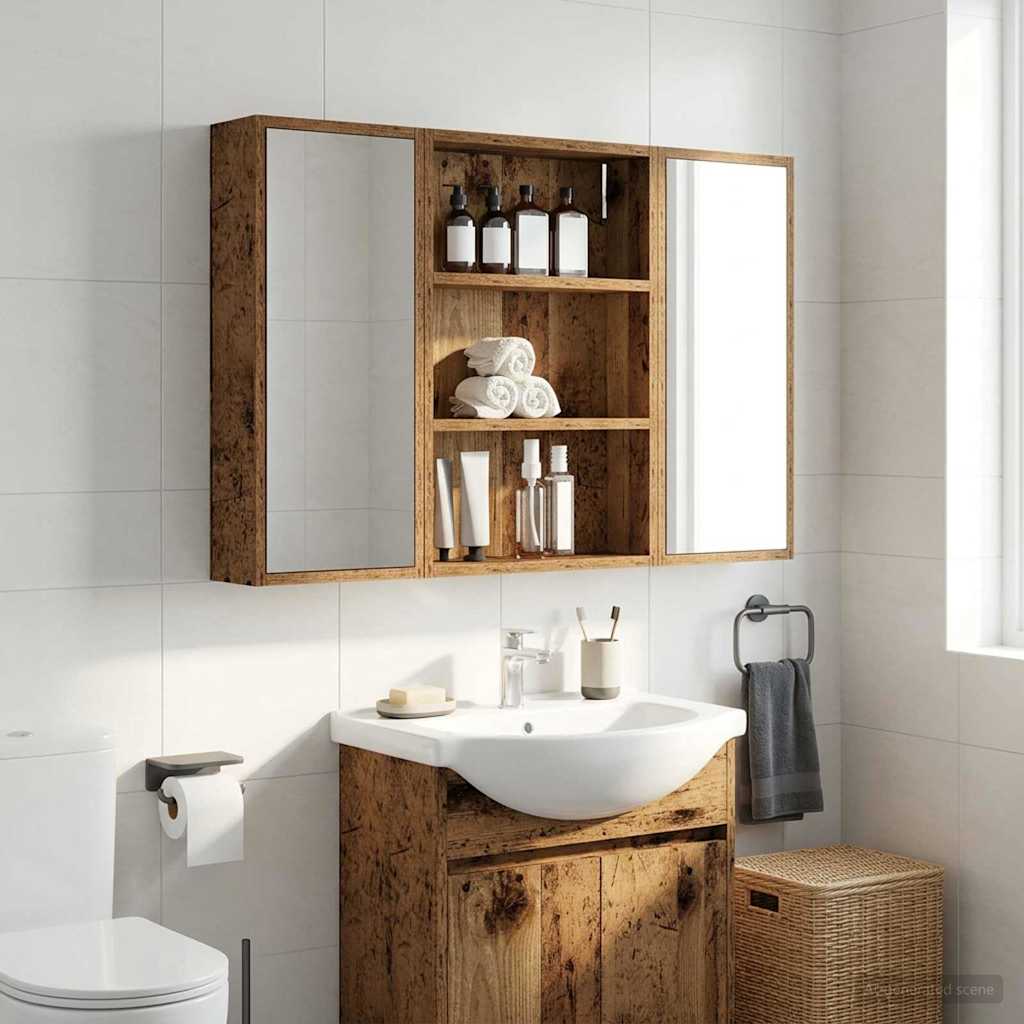 Armadio da bagno a muro Legno vecchio 40 x 10 x 60,5 cm