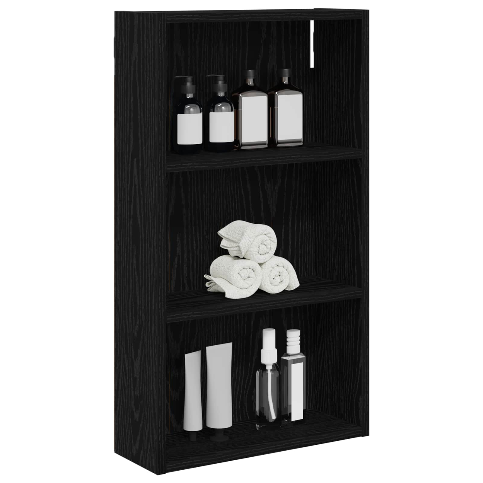 Armadio da bagno a muro Rovere Nero 40 x 14 x 70 cm | homemem39