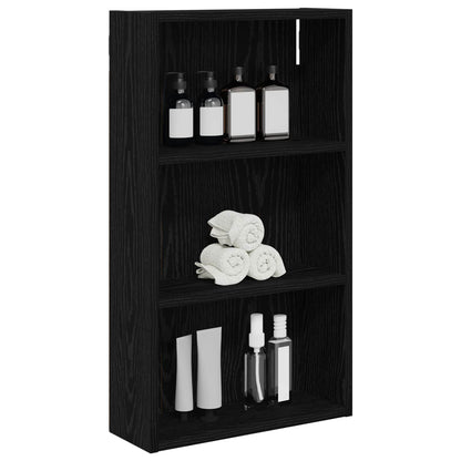 Armadio da bagno a muro Rovere Nero 40 x 14 x 70 cm | homemem39