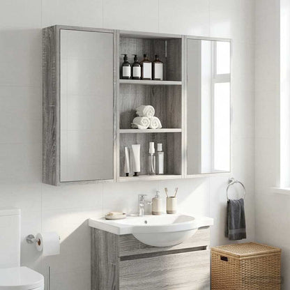 Armadio da bagno a muro Sonoma grigia 40 x 14 x 70 cm | homemem39