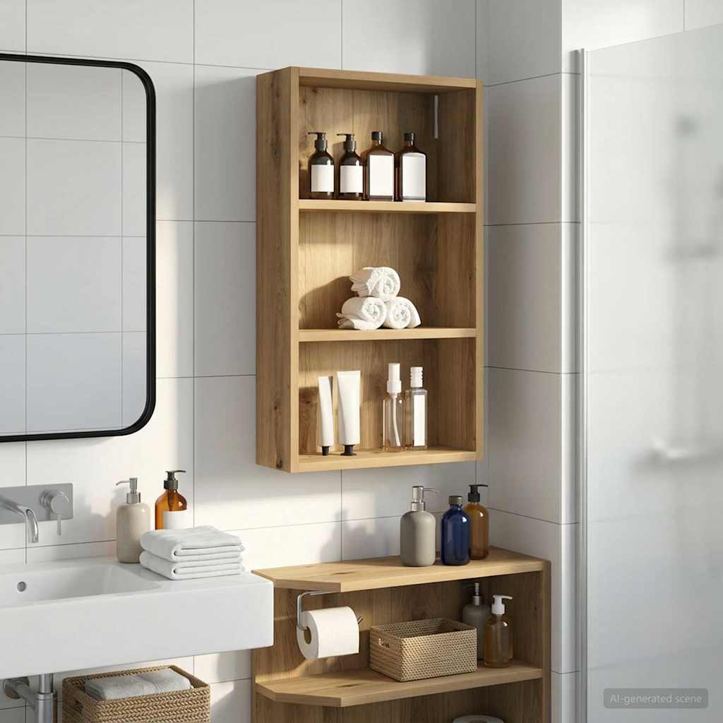 Armadio da bagno a muro Rovere Artigianale 40 x 14 x 70 cm | homemem39