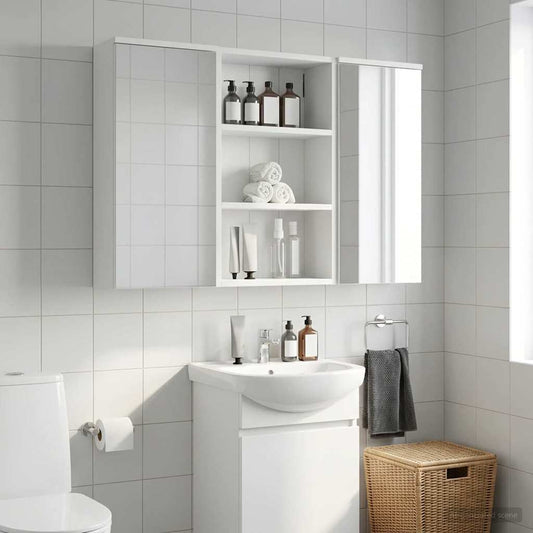 Armadio da bagno a muro Bianco 40 x 16 x 62,5 cm | homemem39