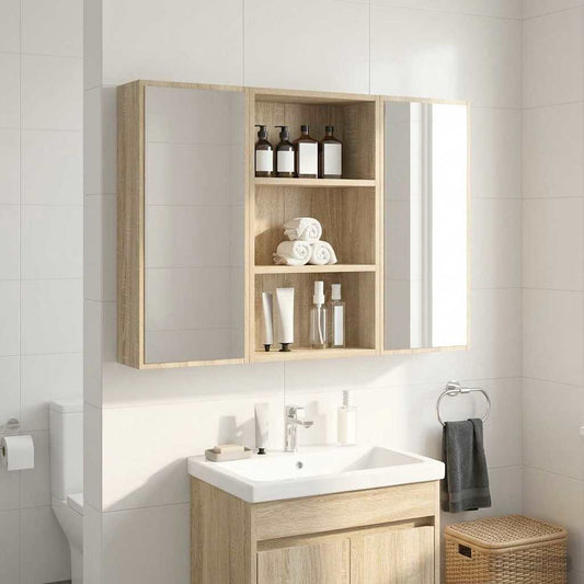 Armadio da bagno a muro Rovere Sonoma 40 x 16 x 62,5 cm