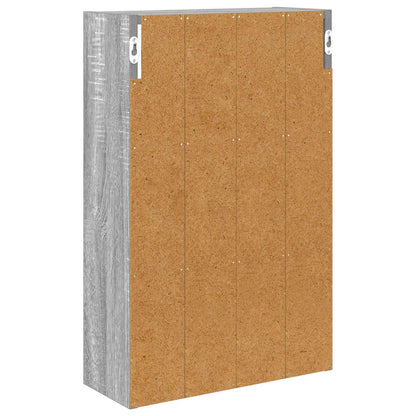Armadio da bagno a muro Sonoma grigia 40 x 16 x 62,5 cm