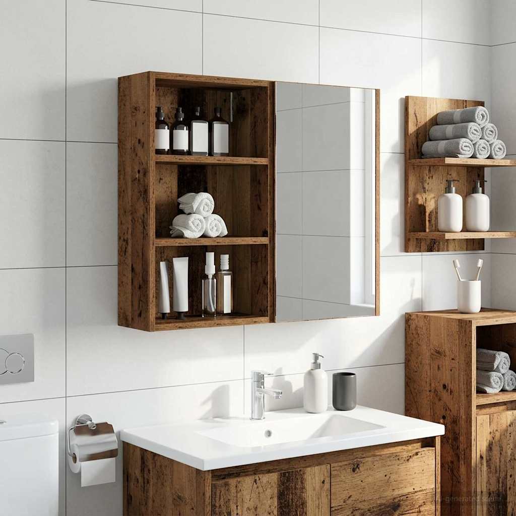 Armadio da bagno a muro Legno vecchio 40 x 16 x 62,5 cm | homemem39