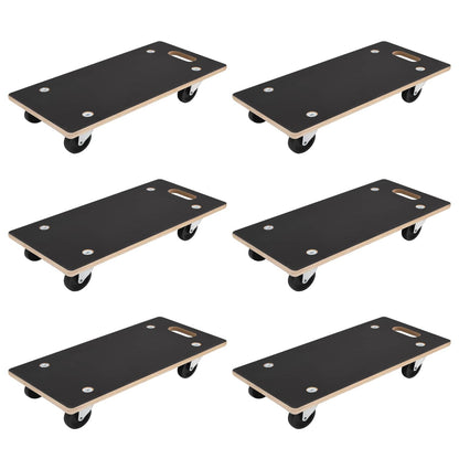 Carrello di Trasporto 6 pcs Grigio Legno compensato