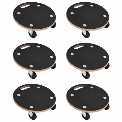 Carrello di Trasporto 6 pcs Grigio Legno compensato | homemem39
