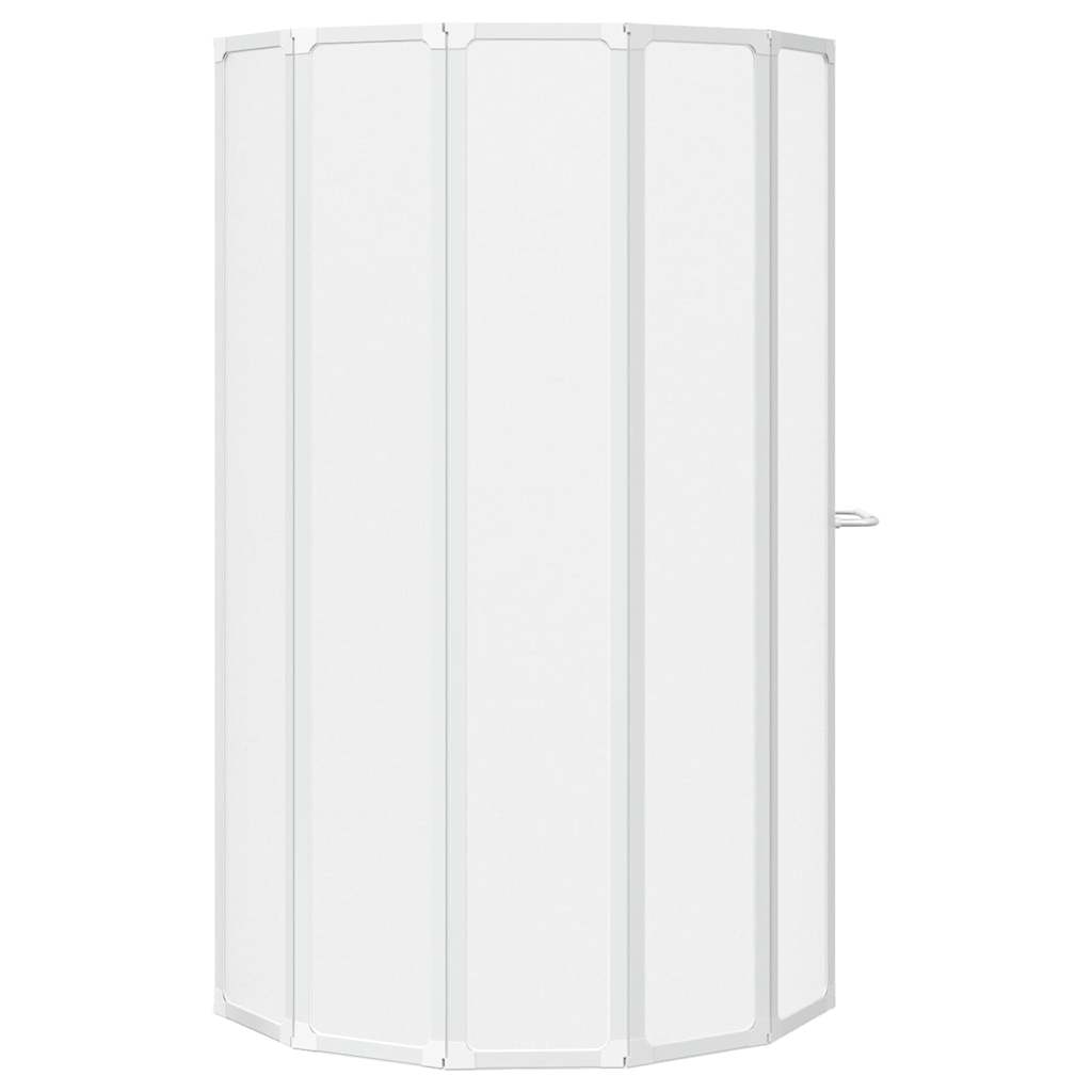 Schermo da Bagno Glassato 168 x 140 cm Alluminio & Pannello PP