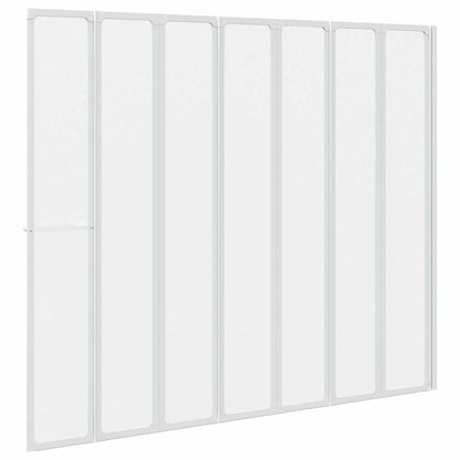 Schermo da Bagno Glassato 168 x 140 cm Alluminio & Pannello PP