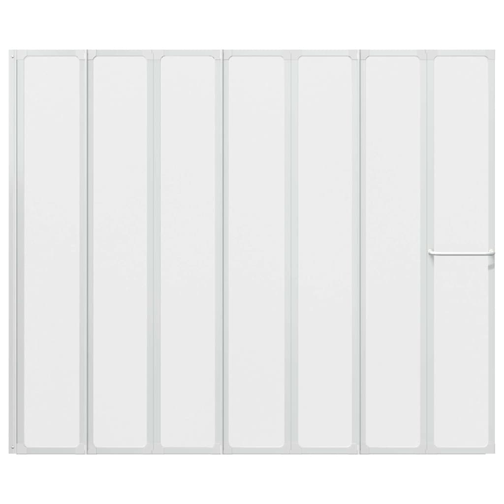 Schermo da Bagno Glassato 168 x 140 cm Alluminio & Pannello PP