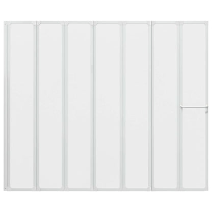 Schermo da Bagno Glassato 168 x 140 cm Alluminio & Pannello PP