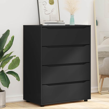 Armadi di Stoccaggio 80 x 48 x 105 cm Legno ingegnerizzato Nero