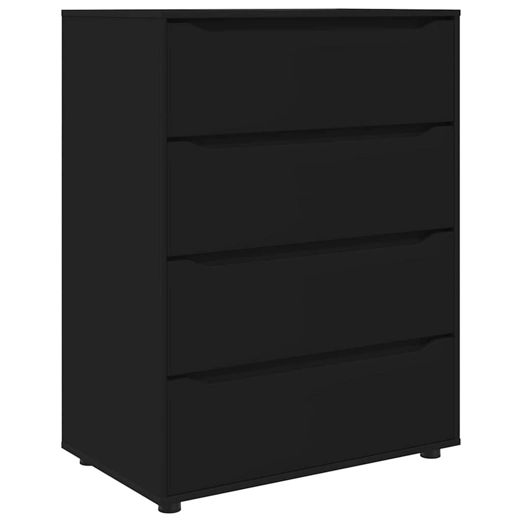 Armadi di Stoccaggio Nero 80 x 48 x 105 cm Legno multistrato | homemem39