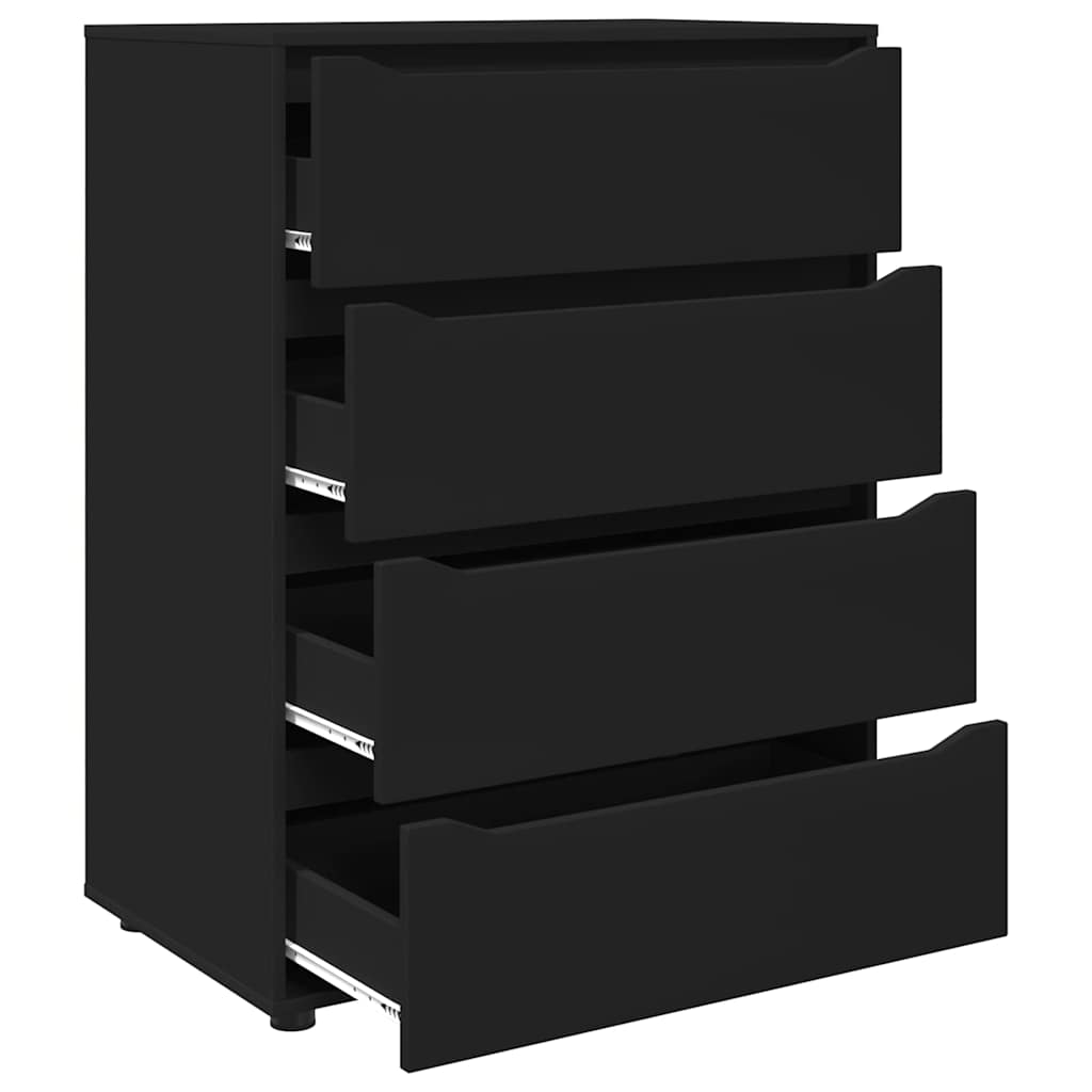 Armadi di Stoccaggio Nero 80 x 48 x 105 cm Legno multistrato | homemem39