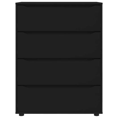 Armadi di Stoccaggio Nero 80 x 48 x 105 cm Legno multistrato | homemem39
