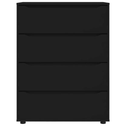 Armadi di Stoccaggio 80 x 48 x 105 cm Legno ingegnerizzato Nero