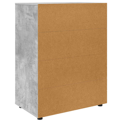 Armadi di Stoccaggio Grigio cemento 80 x 48 x 105 cm