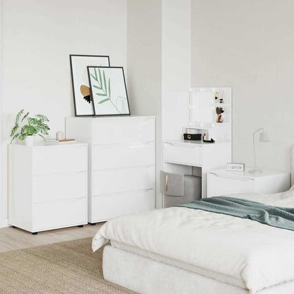 Armadi di Stoccaggio Bianco Lucido 80 x 48 x 105 cm | homemem39