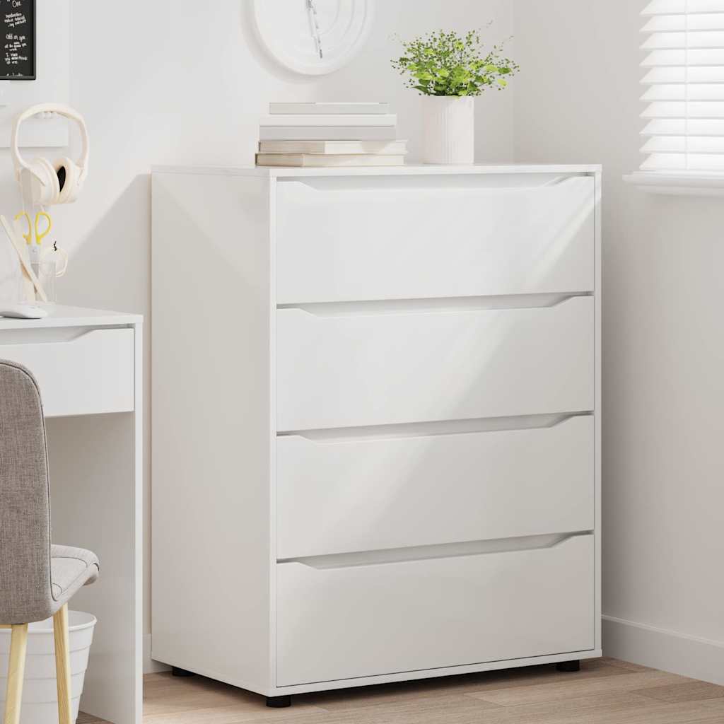 Armadi di Stoccaggio Bianco Lucido 80 x 48 x 105 cm | homemem39