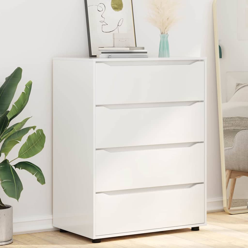 Armadi di Stoccaggio Bianco Lucido 80 x 48 x 105 cm | homemem39