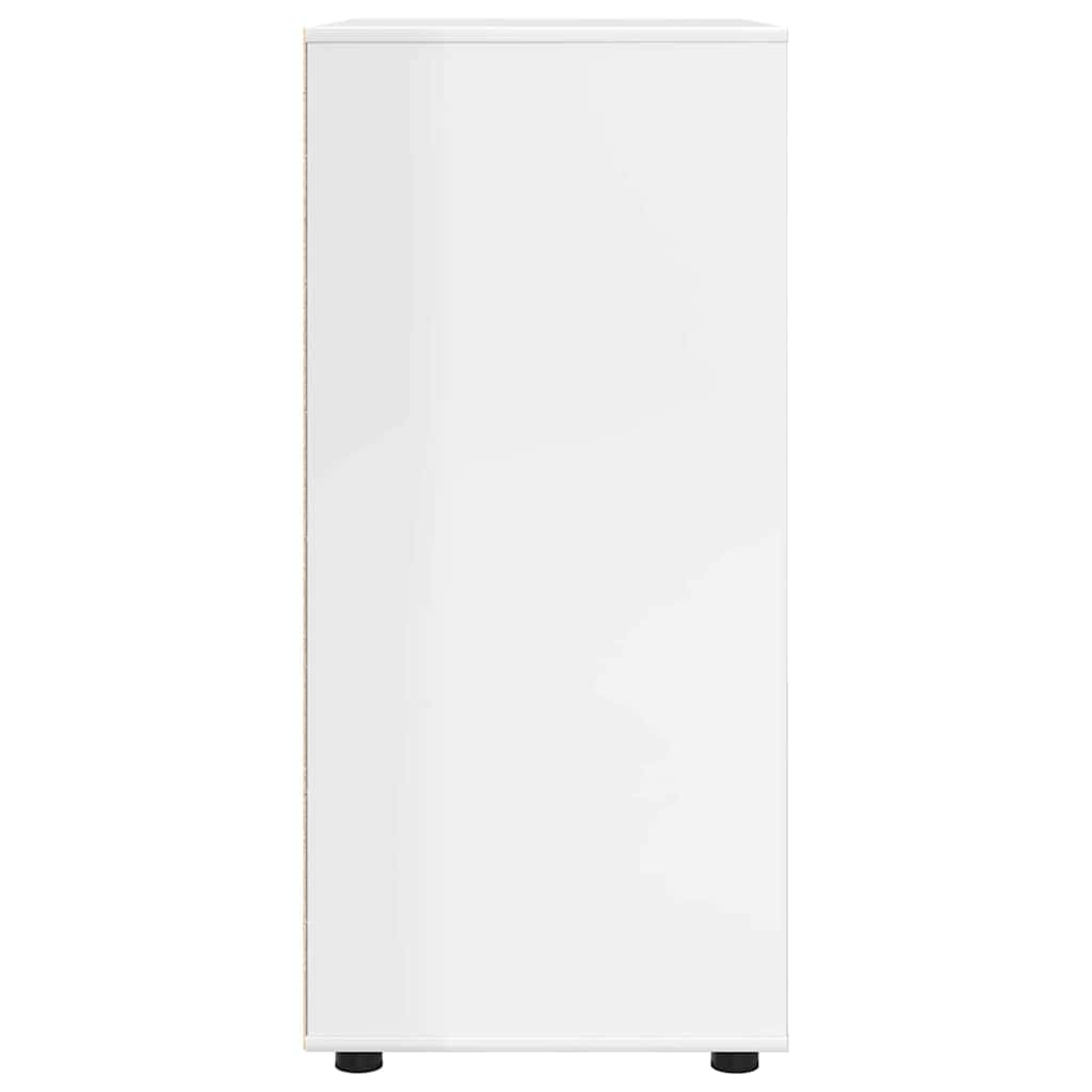 Armadi di Stoccaggio Bianco Lucido 80 x 48 x 105 cm | homemem39