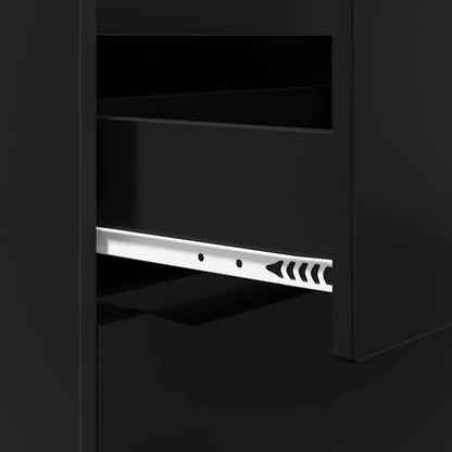 Armadi di Stoccaggio Nero 60 x 48 x 105 cm Legno multistrato