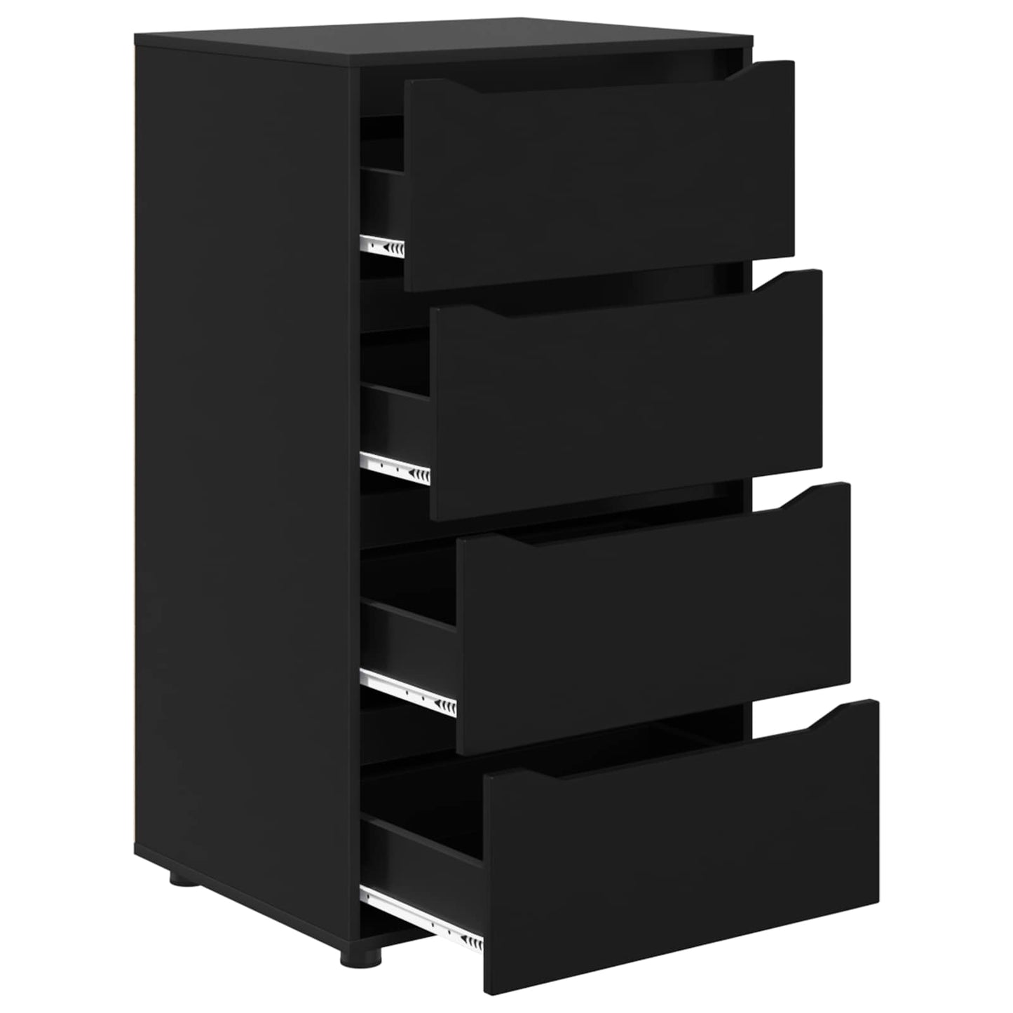 Armadi di Stoccaggio Nero 60 x 48 x 105 cm Legno multistrato