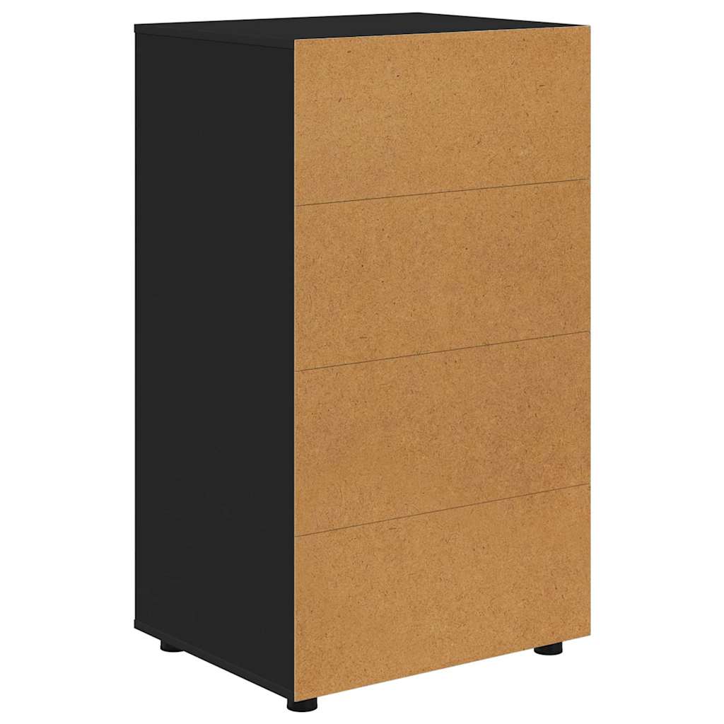 Armadi di Stoccaggio Nero 60 x 48 x 105 cm Legno multistrato | homemem39