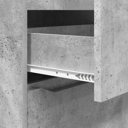 Armadi di Stoccaggio Grigio cemento 60 x 48 x 105 cm