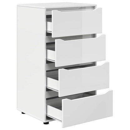 Armadi di Stoccaggio Bianco Lucido 60 x 48 x 105 cm | homemem39