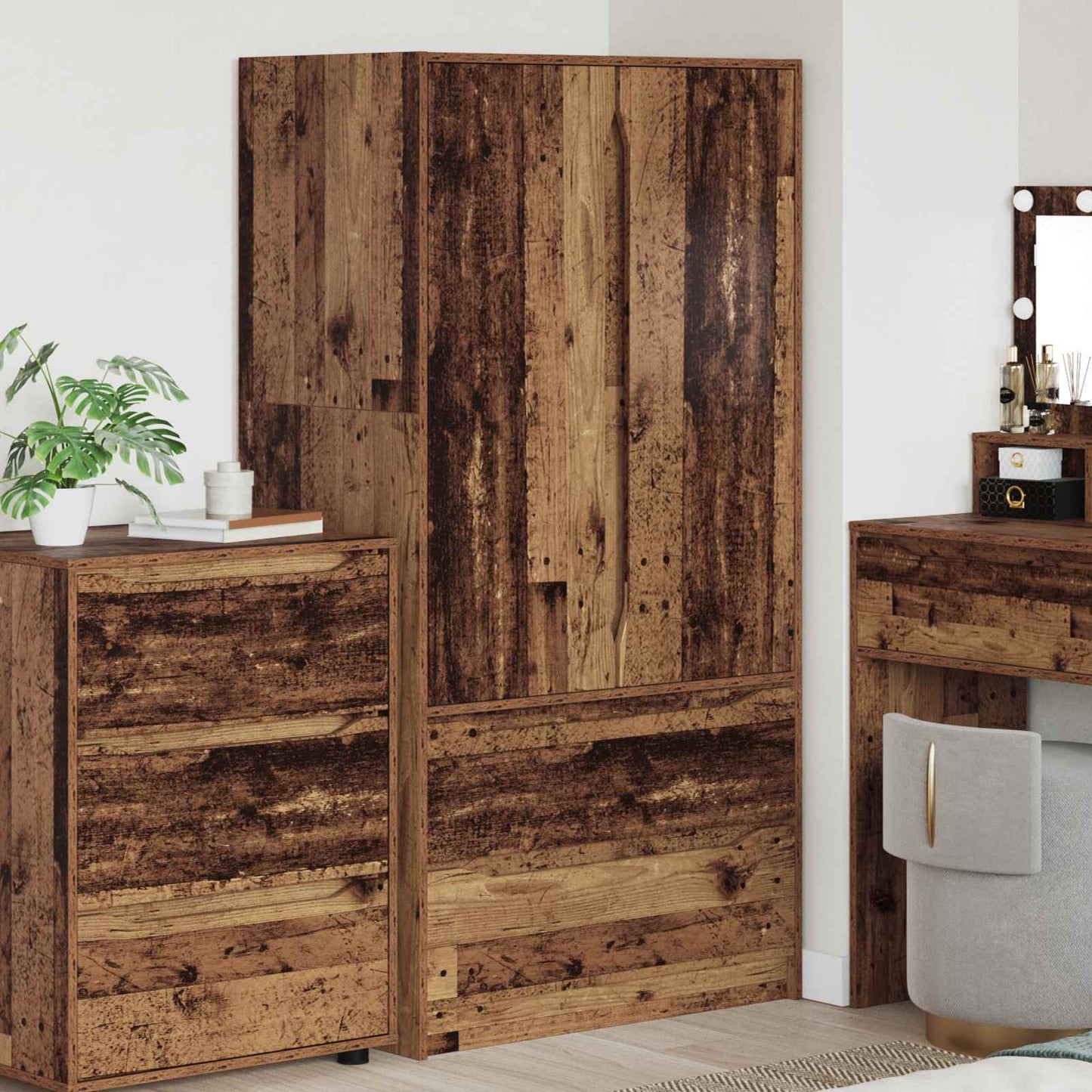 Guardaroba con cassetto Legno vecchio 79,5 x 49 x 156 cm | homemem39