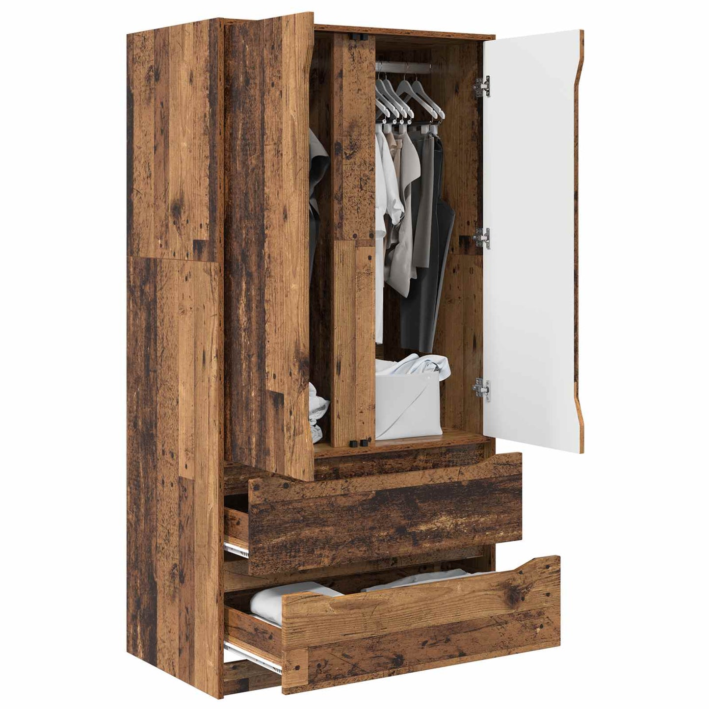 Guardaroba con cassetto Legno vecchio 79,5 x 49 x 156 cm | homemem39