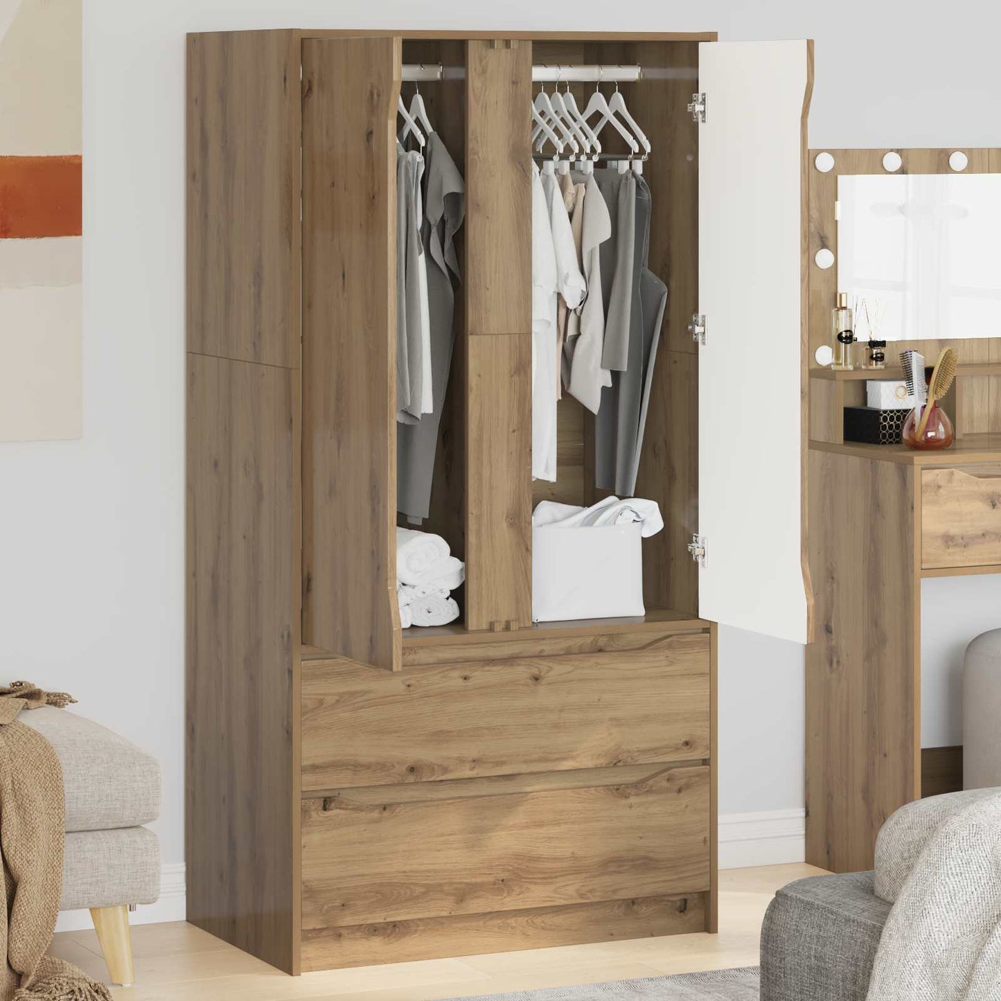Guardaroba Rovere Artigianale 79,5 x 49 x 156 cm | homemem39
