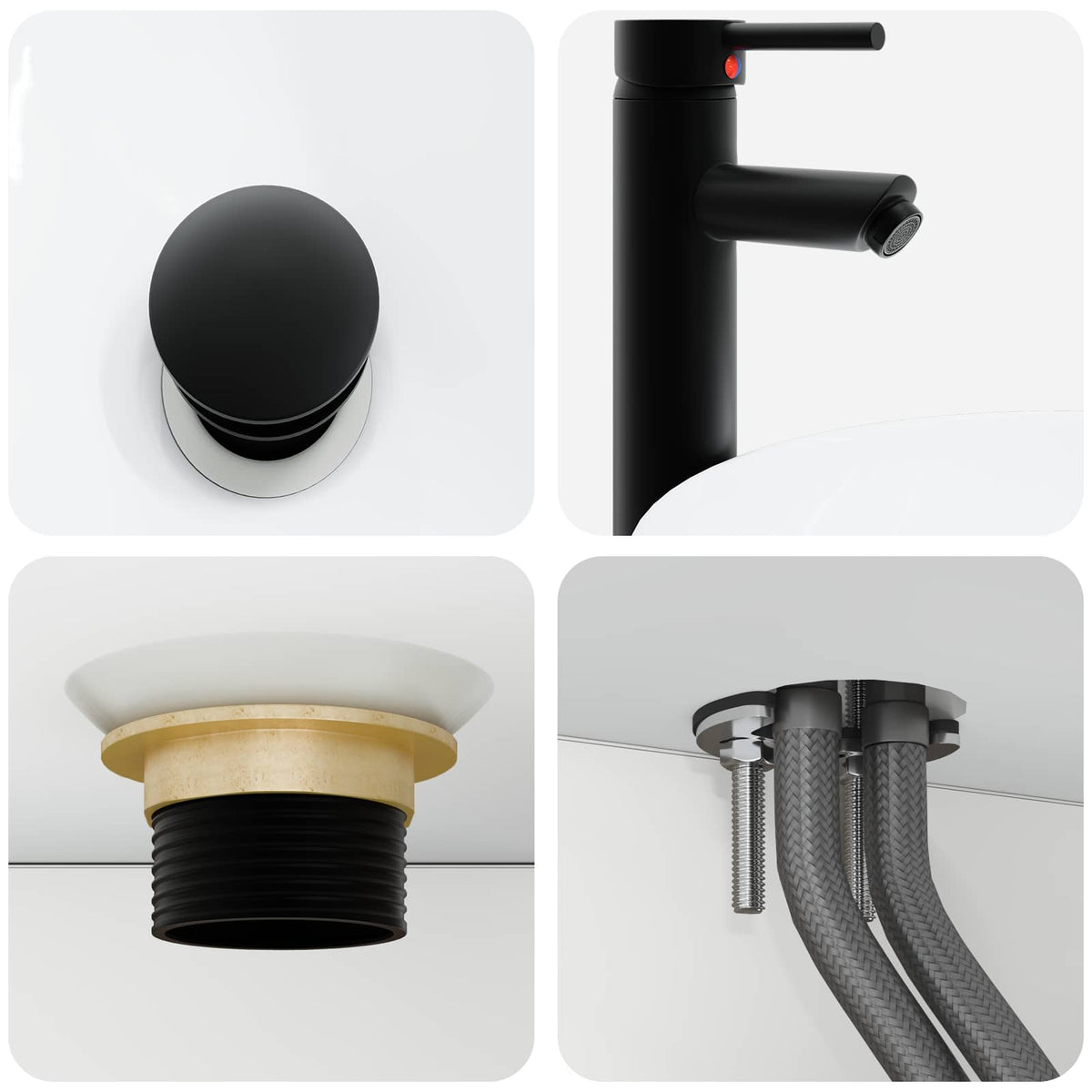 Set di Armadi da Bagno 5 pz Bianco Legno ingegnerizzato | homemem39