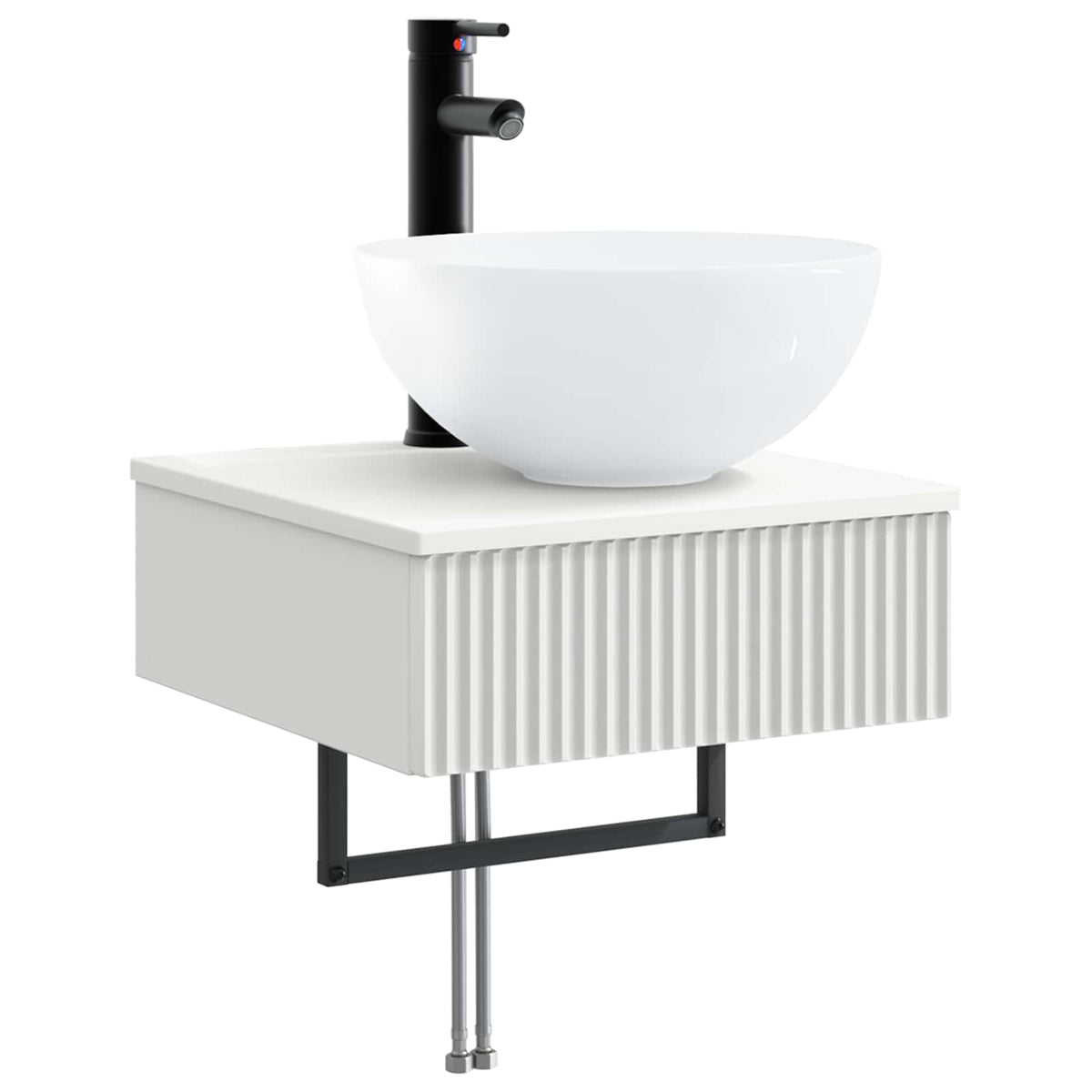 Set di Armadi da Bagno 5 pz Bianco Legno ingegnerizzato | homemem39