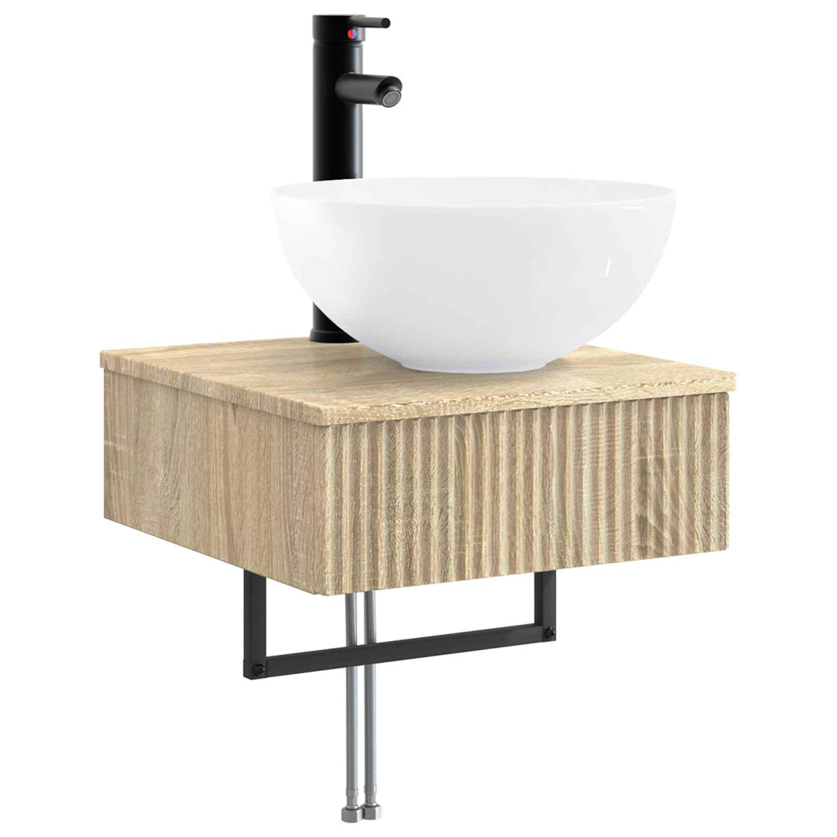Set di Armadi da Bagno 5 pz Rovere Sonoma Legno ingegnerizzato | homemem39