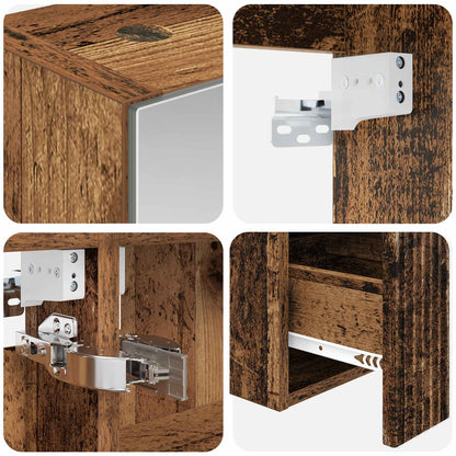 Set di Armadi da Bagno 5 pz Legno antico Legno ingegnerizzato | homemem39