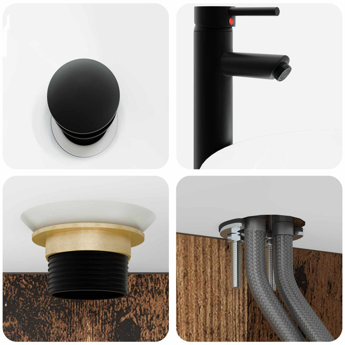 Set di Armadi da Bagno 5 pz Legno antico Legno ingegnerizzato | homemem39