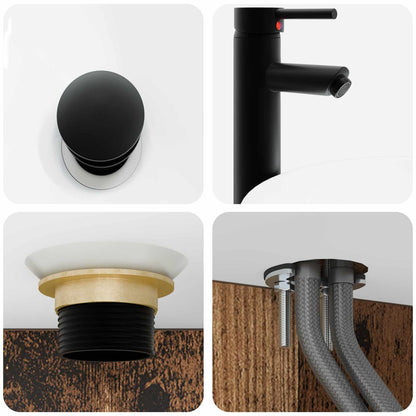 Set di Armadi da Bagno 5 pz Legno antico Legno ingegnerizzato | homemem39