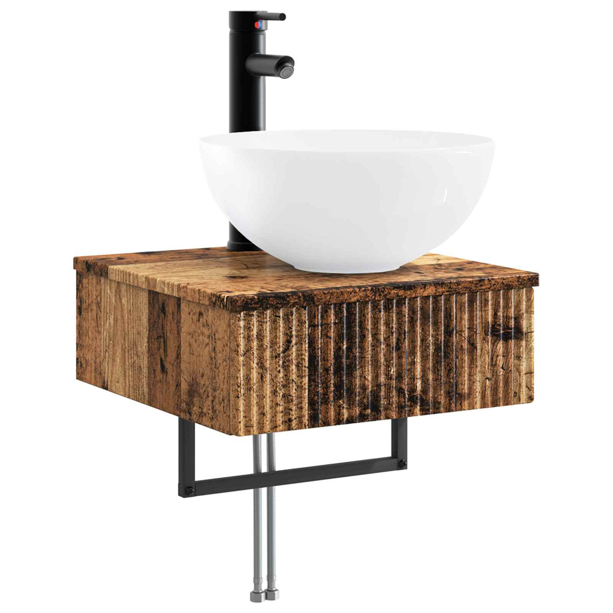 Set di Armadi da Bagno 5 pz Legno antico Legno ingegnerizzato | homemem39