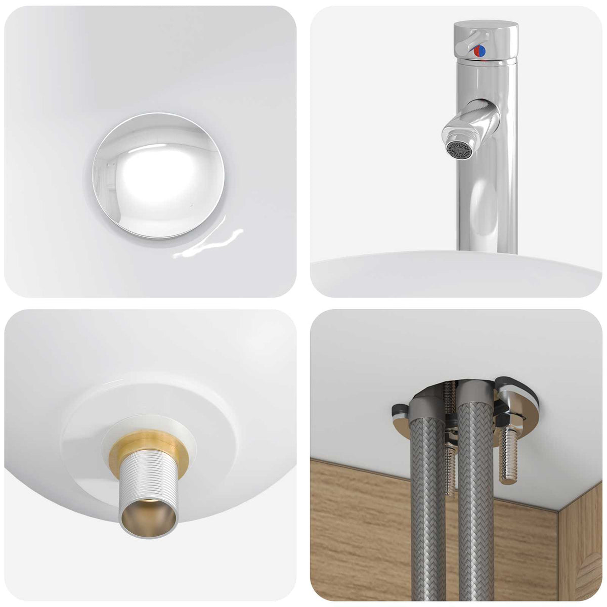Set di Armadi da Bagno 5 pz Rovere Artigianale | homemem39