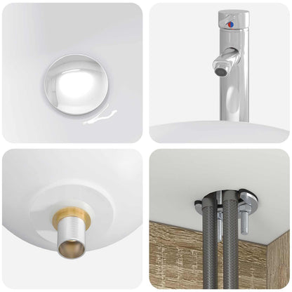 Set di Armadi da Bagno 5 pz Rovere Sonoma Legno ingegnerizzato