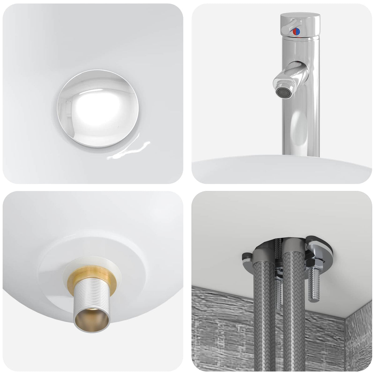 Set di Armadi da Bagno 5 pz Sonoma grigio Legno ingegnerizzato | homemem39