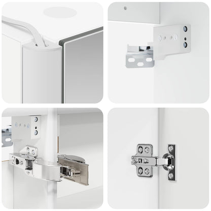 Set di Armadi da Bagno 5 pz Bianco Legno ingegnerizzato | homemem39