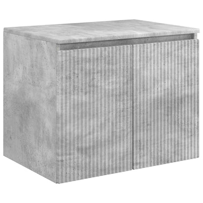 Set di Armadi da Bagno 5 pz Grigio Cemento Legno ingegnerizzato | homemem39