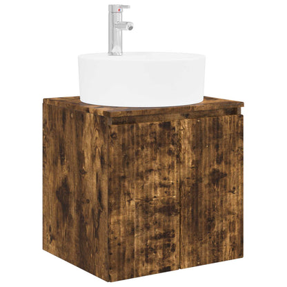 Set di Armadi da Bagno 5 pz Rovere Fumo Legno ingegnerizzato | homemem39