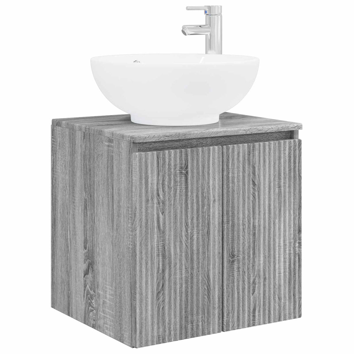 Set di Armadi da Bagno 5 pz Sonoma grigio Legno ingegnerizzato | homemem39