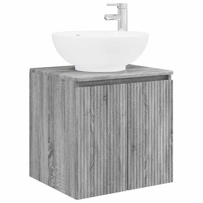 Set di Armadi da Bagno 5 pz Sonoma grigio Legno ingegnerizzato | homemem39