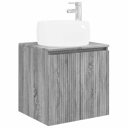 Set di Armadi da Bagno 5 pz Sonoma grigio Legno ingegnerizzato | homemem39